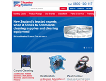 Tablet Screenshot of cleaningsystems.co.nz