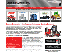 Tablet Screenshot of cleaningsystems.us